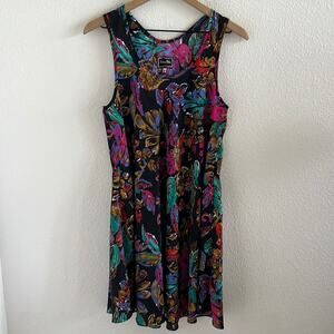 Roberta Oaks Hawaii Art To Wear Aloha Floral Dress Made in Hawaii Medium